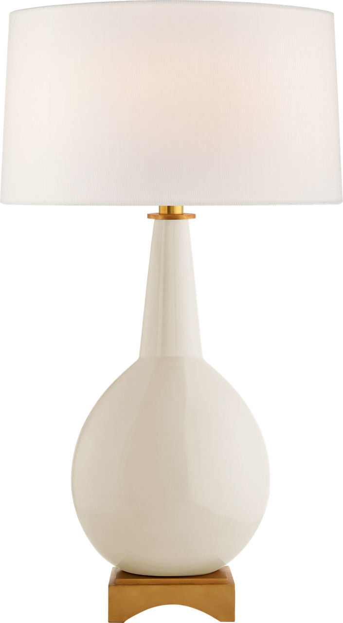 Antoine Large Table Lamp | Ivory | Linen Shade