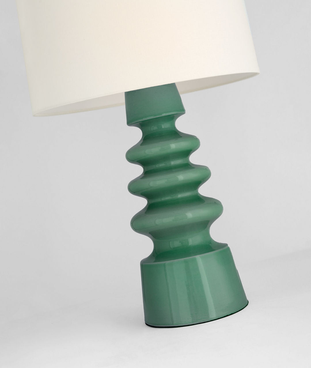 Andreas Medium Table Lamp | Aventurine | Linen Shade