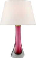 Christa Large Table Lamp | Cerise | Linen Shade