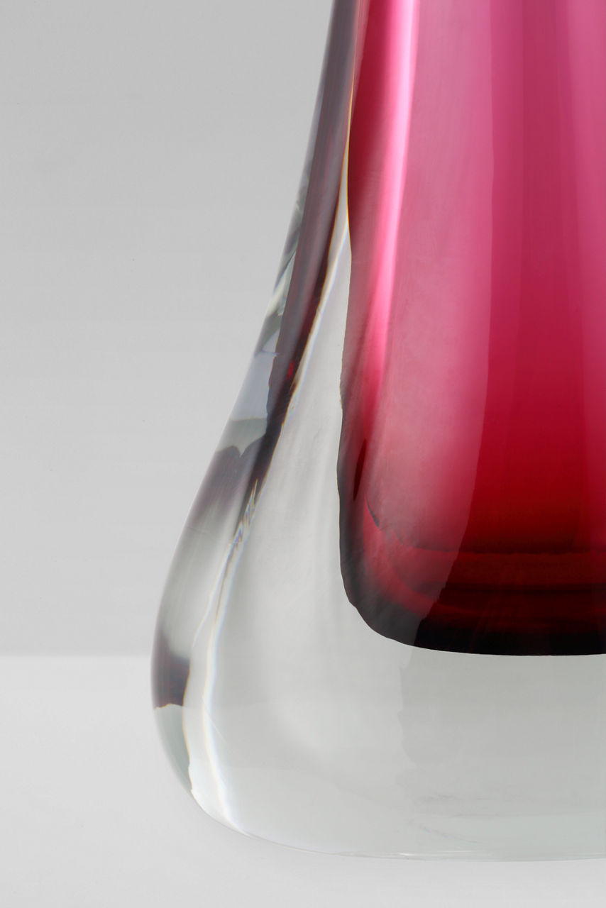 Christa Large Table Lamp | Cerise | Linen Shade
