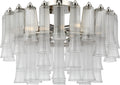 Lorelei 18" Semi-Flush Mount | Polished Nickel | Clear Glass