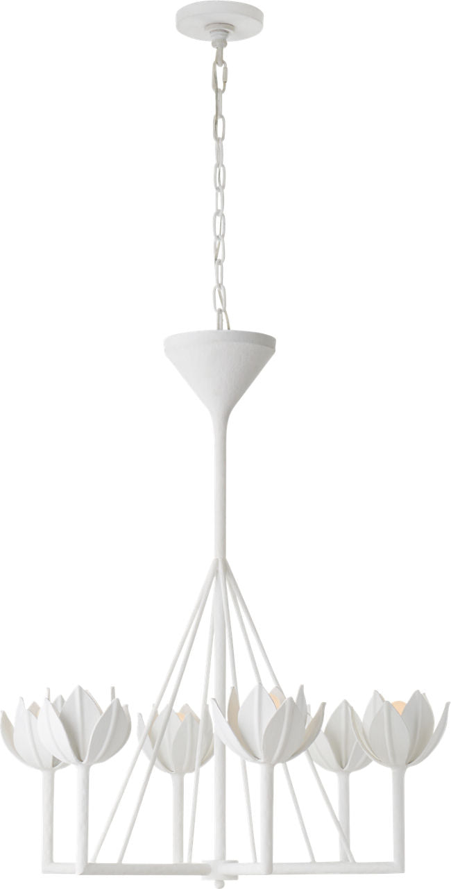 Alberto Small Single Tier Chandelier | Plaster White