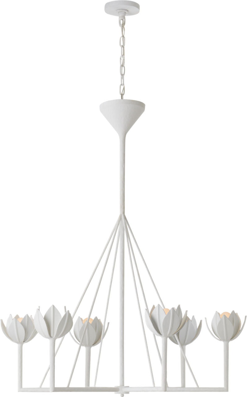 Alberto Large Single Tier Chandelier | Plaster White
