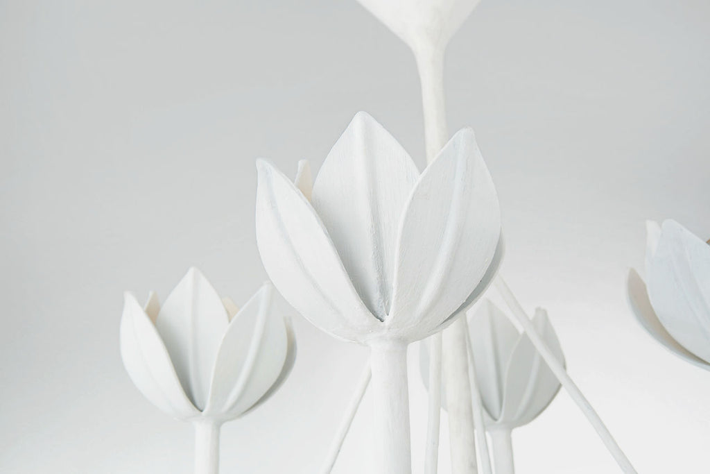 Alberto Medium Two Tier Chandelier | Plaster White