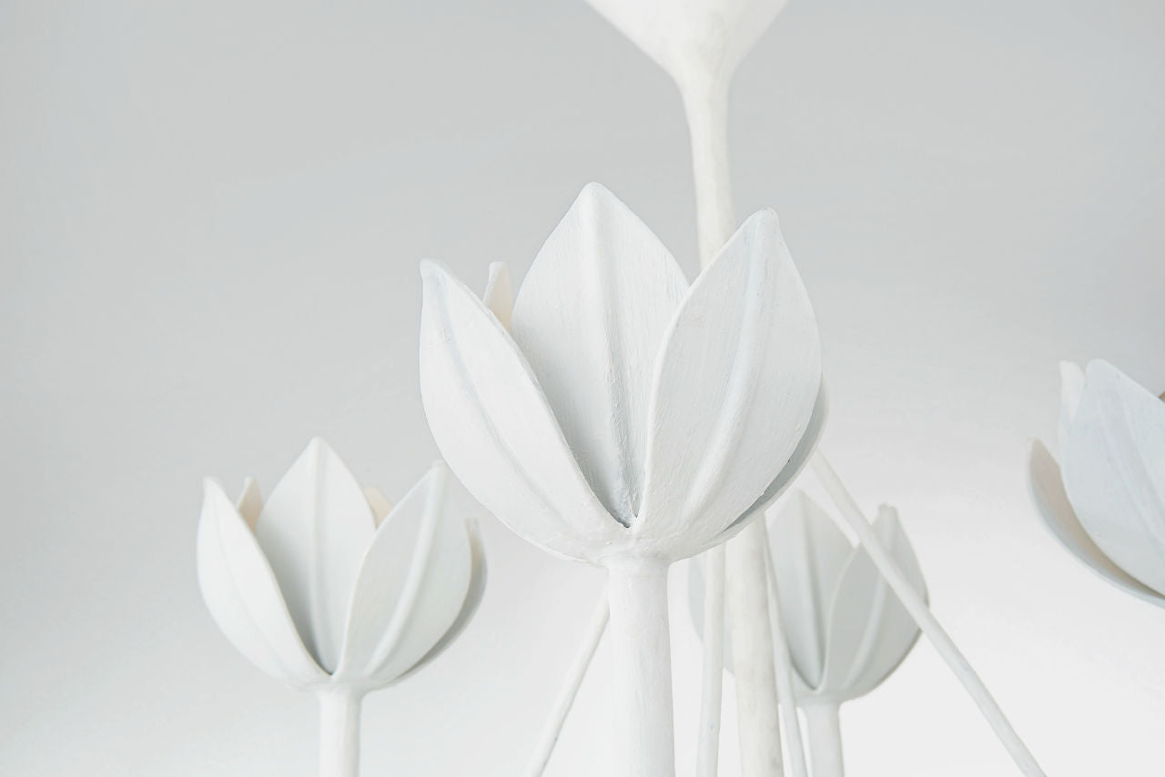 Alberto Medium Two Tier Chandelier | Plaster White