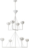 Alberto Large Two Tier Chandelier | Plaster White