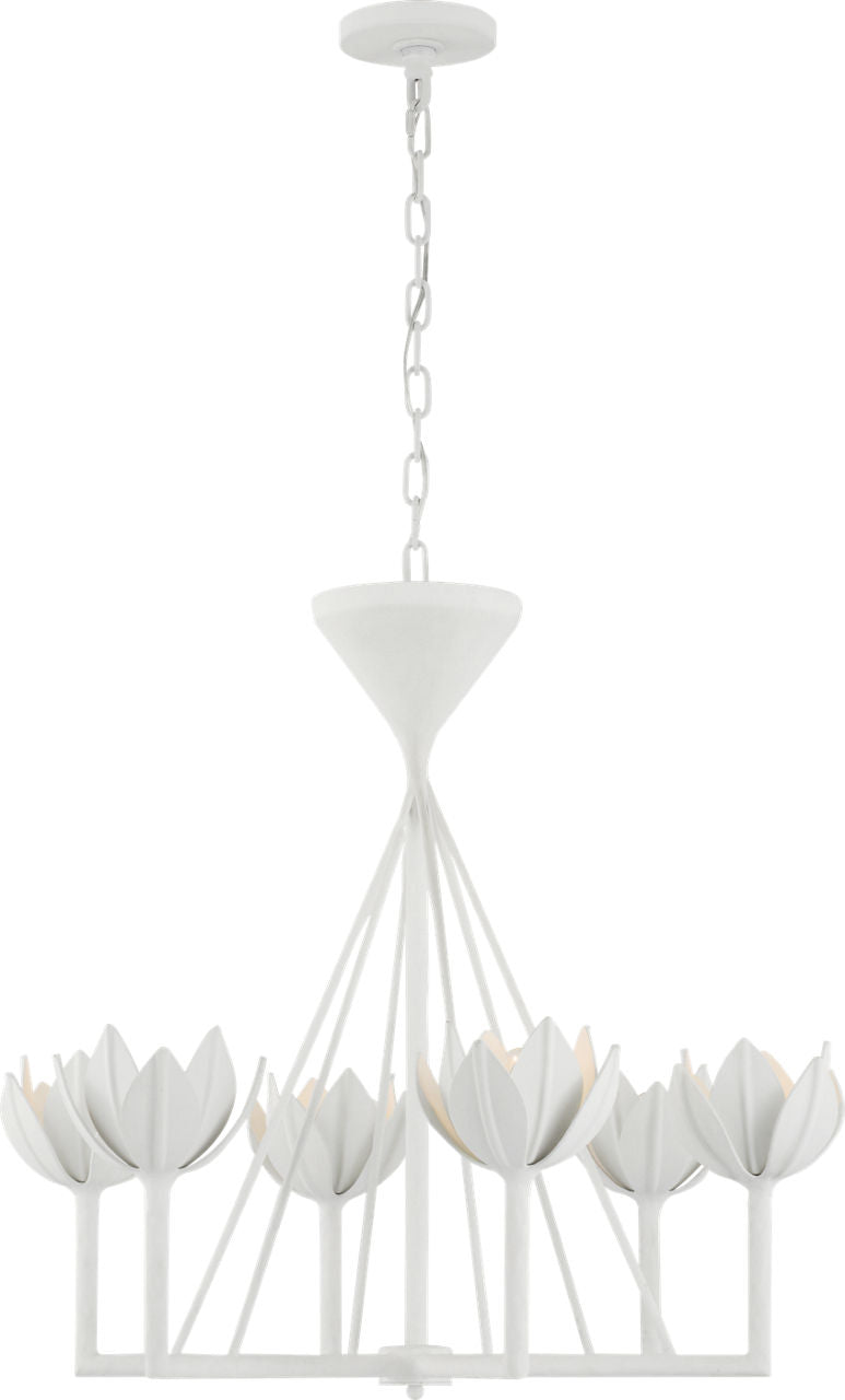 Alberto Small Low Ceiling Chandelier | Plaster White