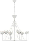 Alberto Large Low Ceiling Chandelier | Plaster White