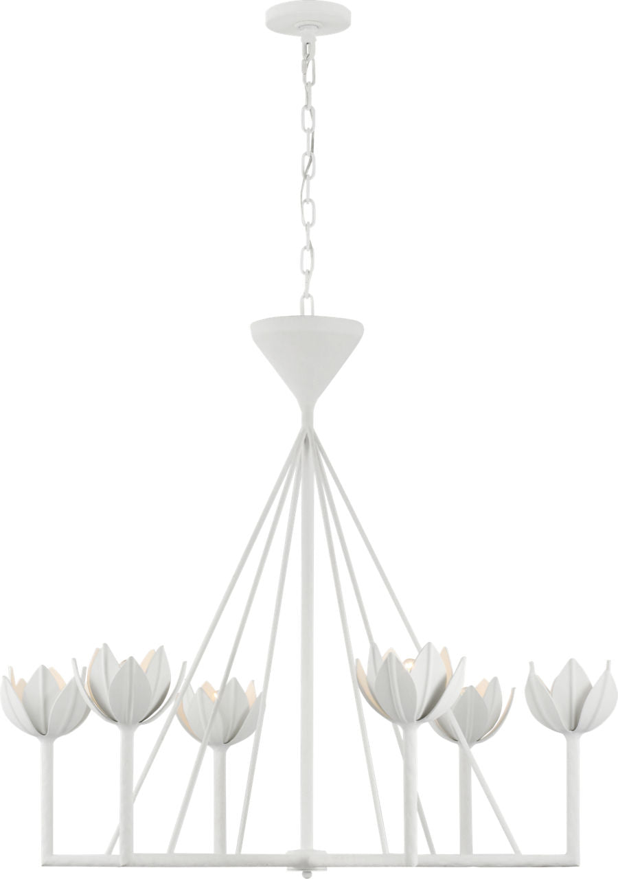 Alberto Large Low Ceiling Chandelier | Plaster White
