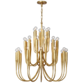 Acadia 30" Medium Chandelier | Antique Gold Leaf