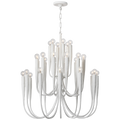 Acadia 30" Medium Chandelier | Plaster White