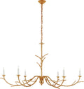 Iberia Large Chandelier | Antique Gold Leaf