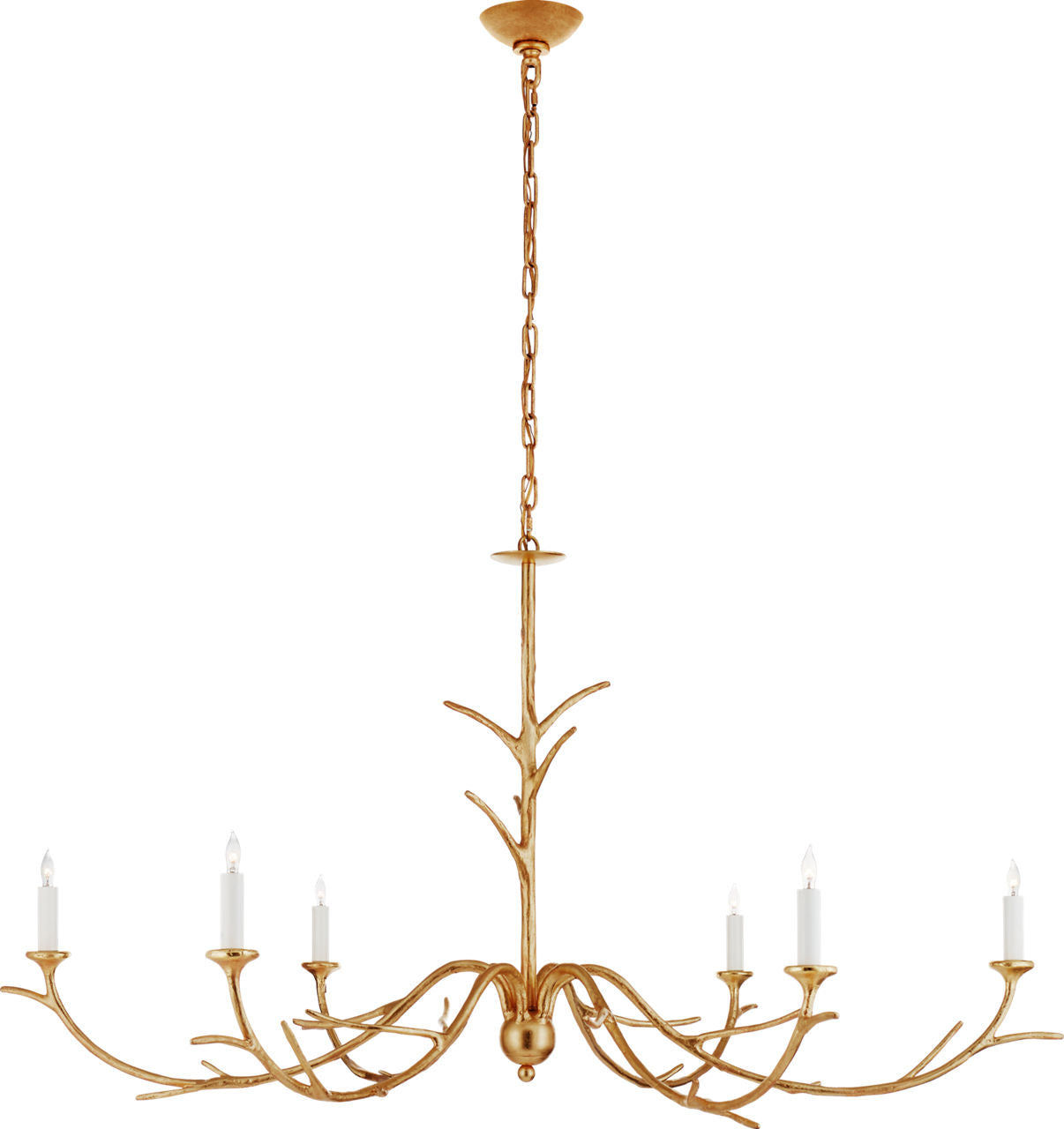 Iberia Large Chandelier | Antique Gold Leaf
