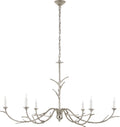 Iberia Large Chandelier | Burnished Silver Leaf