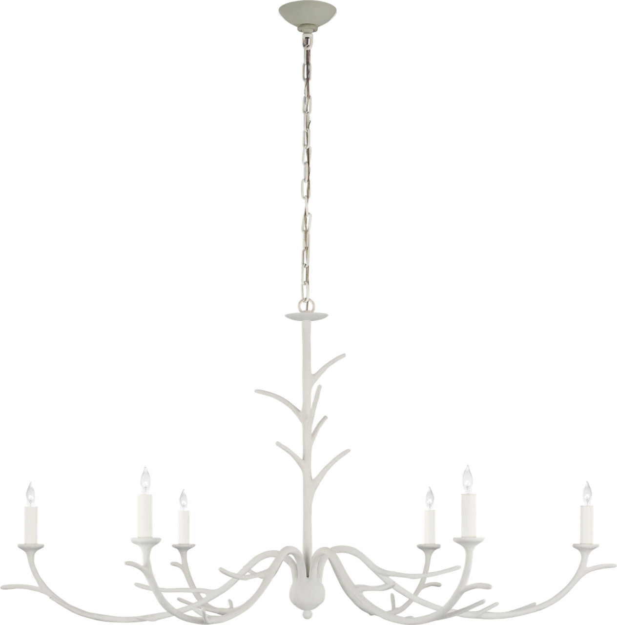 Iberia Large Chandelier | Plaster White