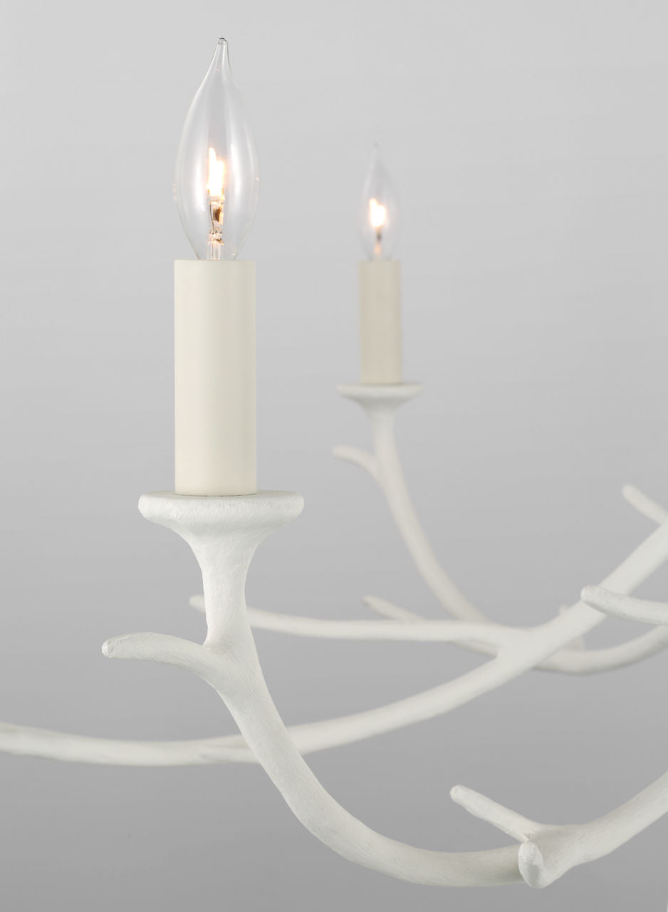 Iberia Large Chandelier | Plaster White