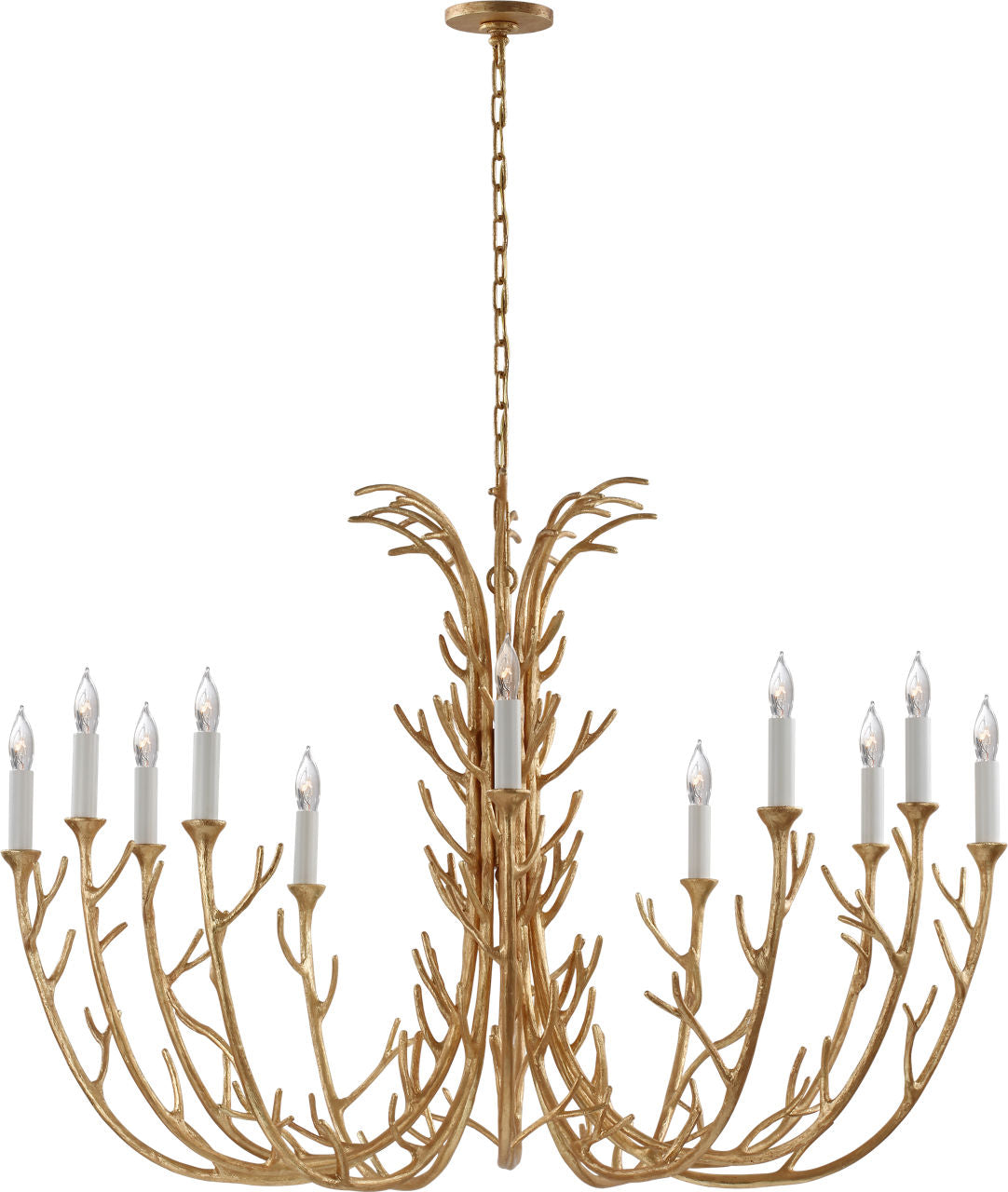 Silva Grande Chandelier | Antique Gold Leaf