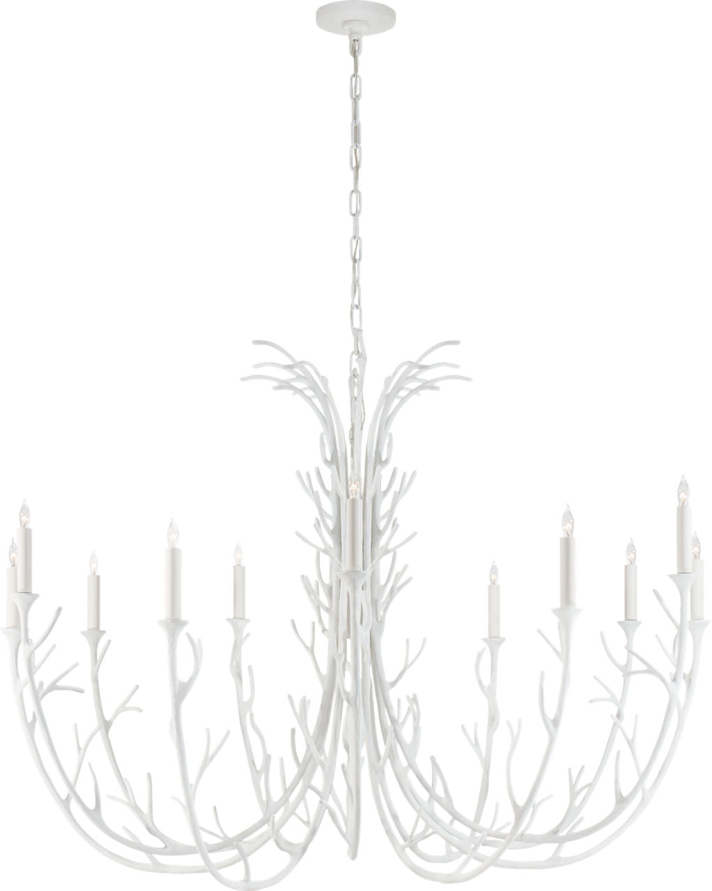 Silva Grande Chandelier | Plaster White