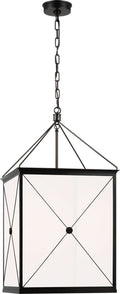 Rossi Medium Lantern | Bronze | White Glass