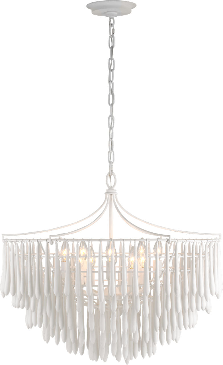 Vacarro Medium Chandelier | Plaster White