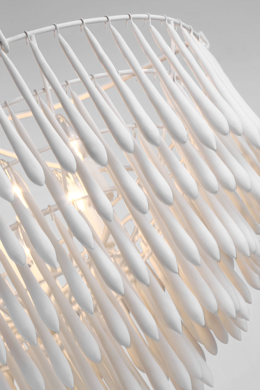Vacarro Medium Chandelier | Plaster White