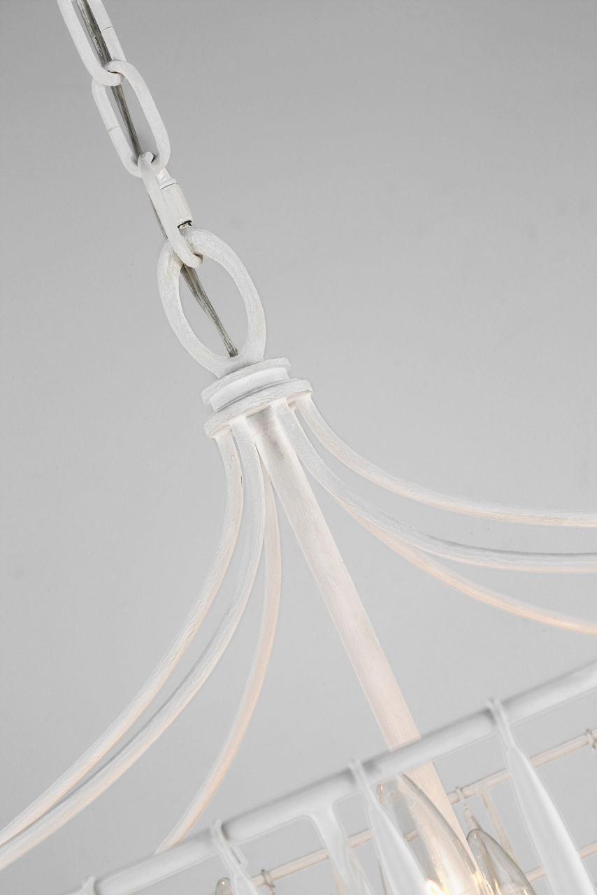 Vacarro Medium Chandelier | Plaster White