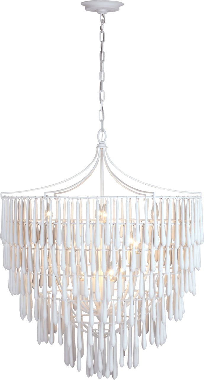 Vacarro Large Chandelier | Plaster White