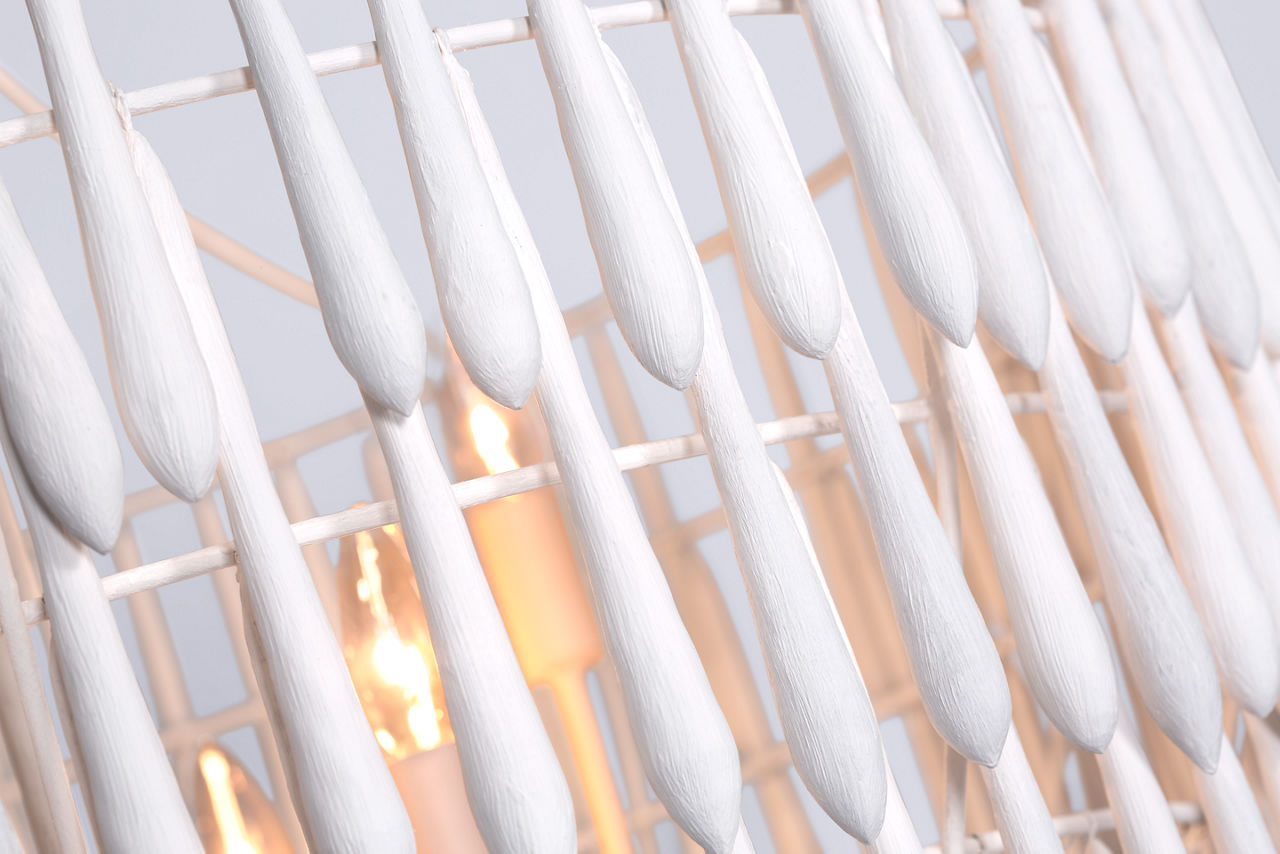 Vacarro Large Chandelier | Plaster White