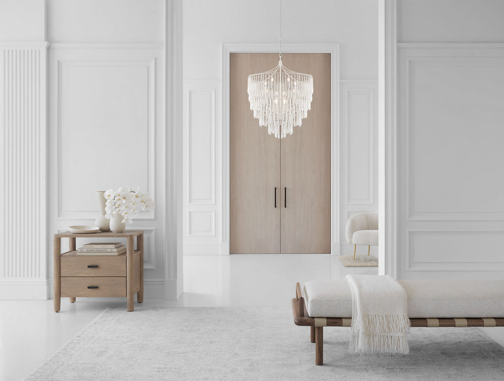 Vacarro Large Chandelier | Plaster White