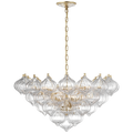 Caselli 36" Basket Chandelier | Gild | Clear Glass
