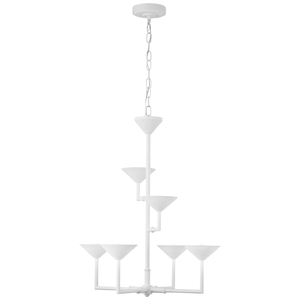 Eleanor 30" Chandelier | Plaster White