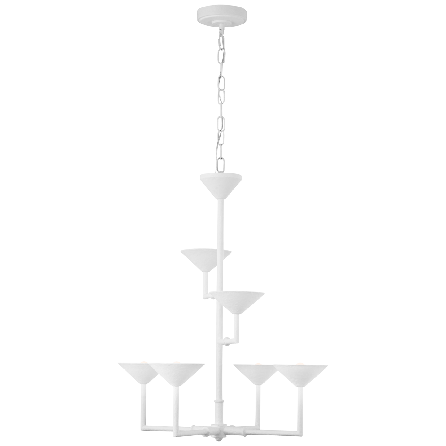 Eleanor 30" Chandelier | Plaster White