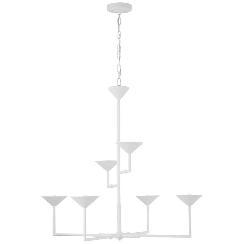 Eleanor 47" Chandelier | Plaster White