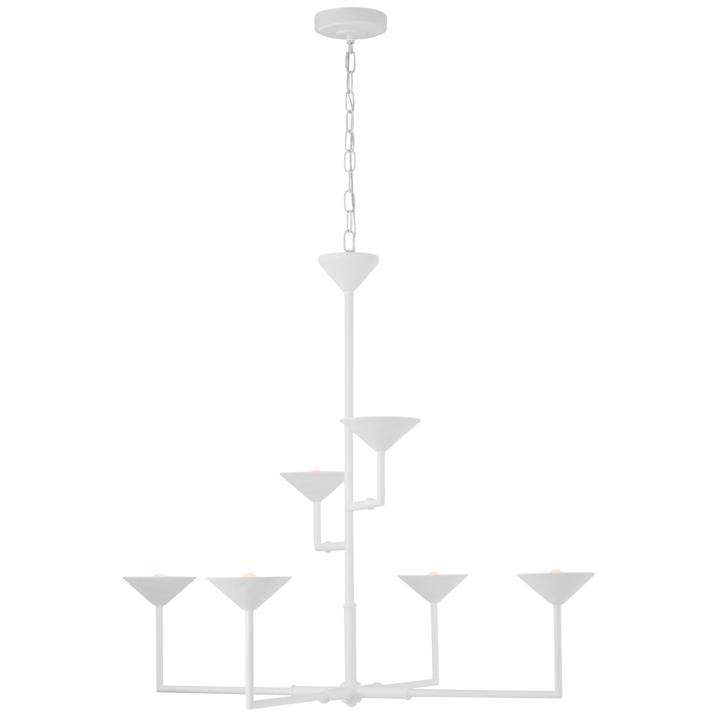 Eleanor 47" Chandelier | Plaster White