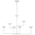 Eleanor 53" Asymmetric Chandelier | Plaster White