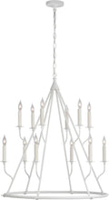Lorio Large Chandelier | Plaster White
