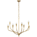 Marini 33" Chandelier | Antique Gold Leaf
