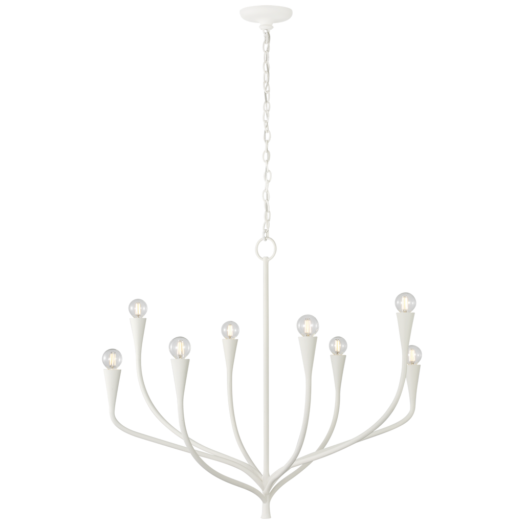 Marini 33" Chandelier | Plaster White