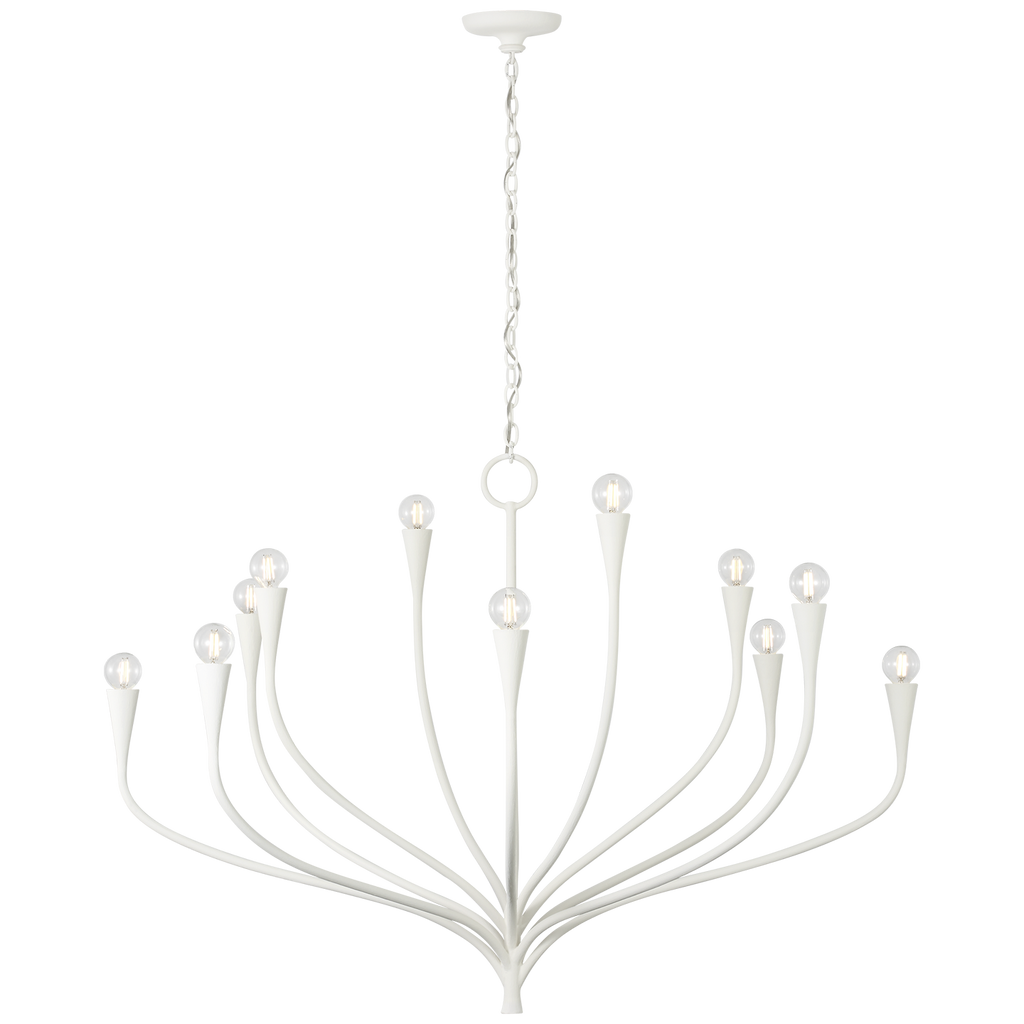 Marini 43" Chandelier | Plaster White