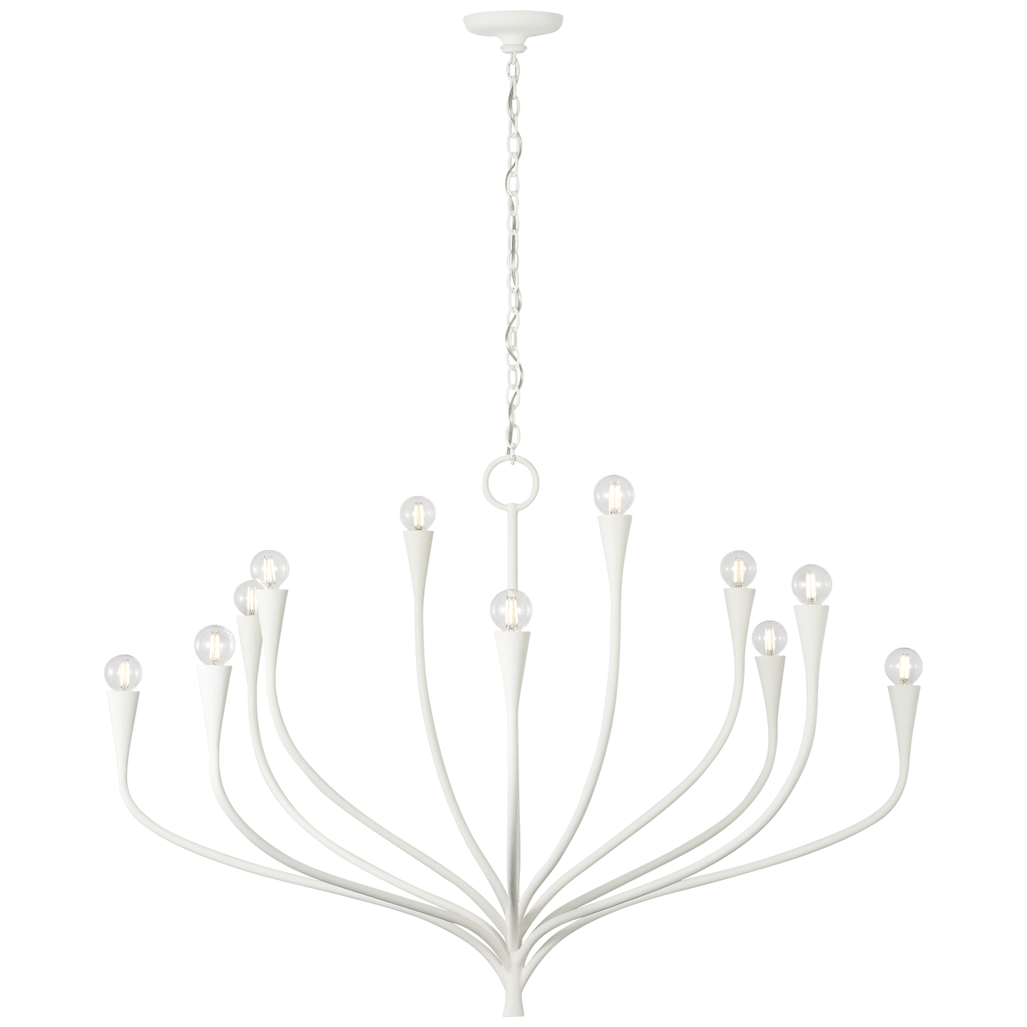 Marini 43" Chandelier | Plaster White
