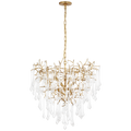 Rayne 31" Chandelier | Gilded Iron | Clear Glass