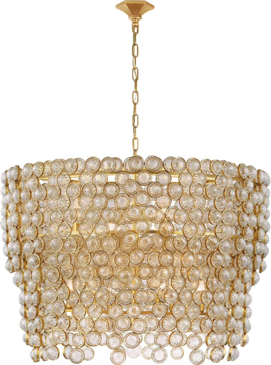 Milazzo Large Waterfall Chandelier | Gild and Crystal