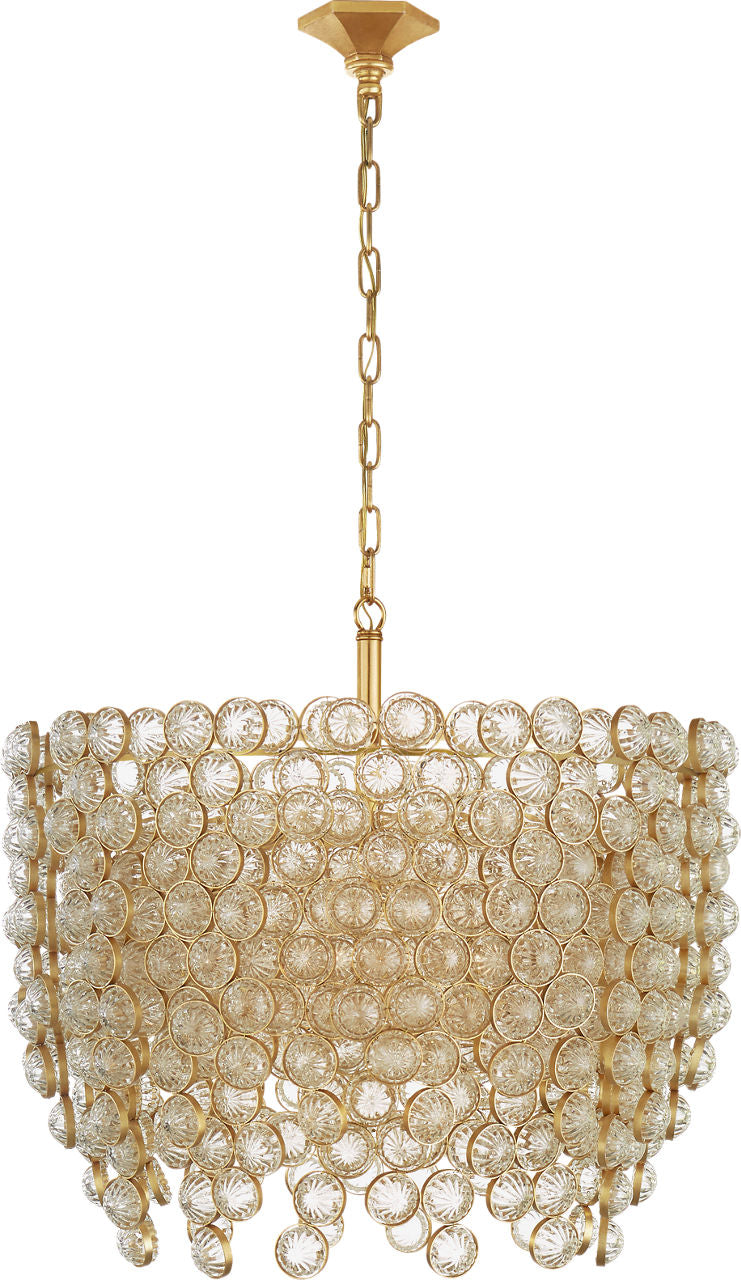 Milazzo Medium Waterfall Chandelier | Gild and Crystal