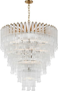 Lorelei X-Large Waterfall Chandelier | Gild | Clear Glass