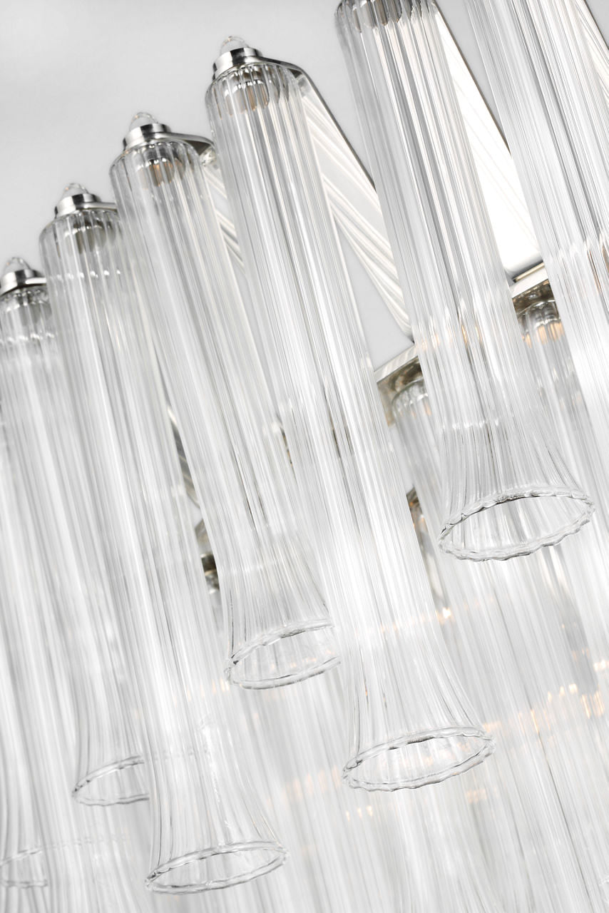 Lorelei X-Large Chandelier | Polished Nickel | Clear Glass