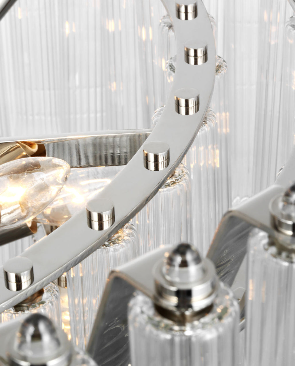 Lorelei X-Large Chandelier | Polished Nickel | Clear Glass