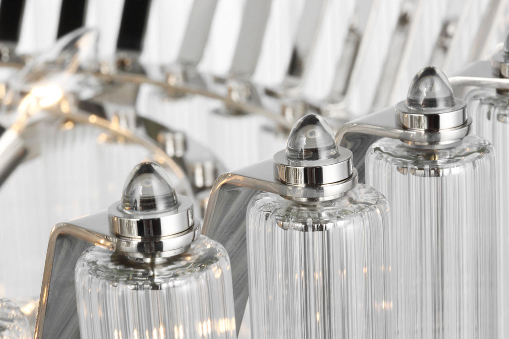 Lorelei X-Large Chandelier | Polished Nickel | Clear Glass