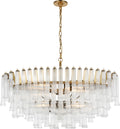 Lorelei X-Large Oval Chandelier | Gild | Clear Glass