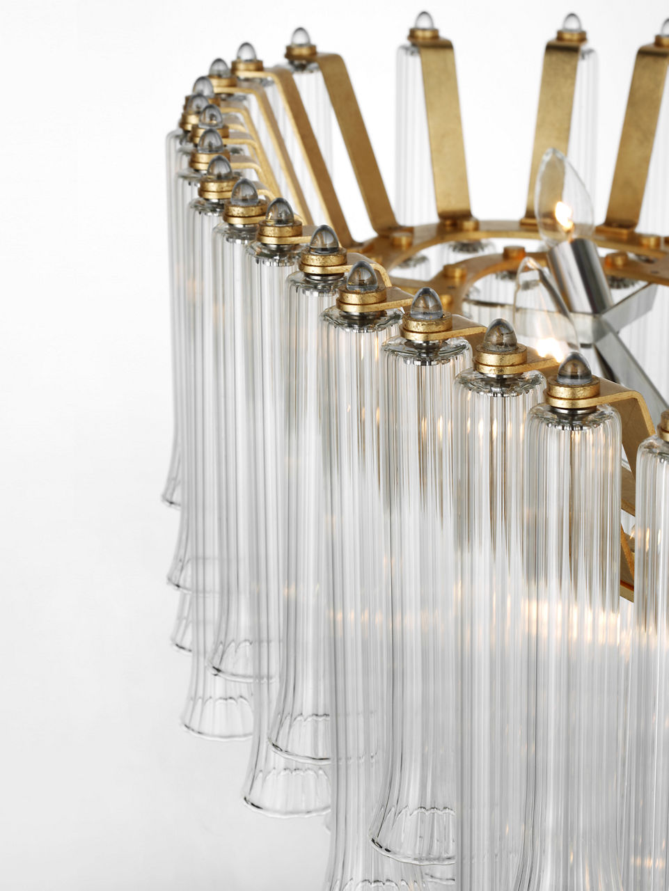 Lorelei X-Large Oval Chandelier | Gild | Clear Glass