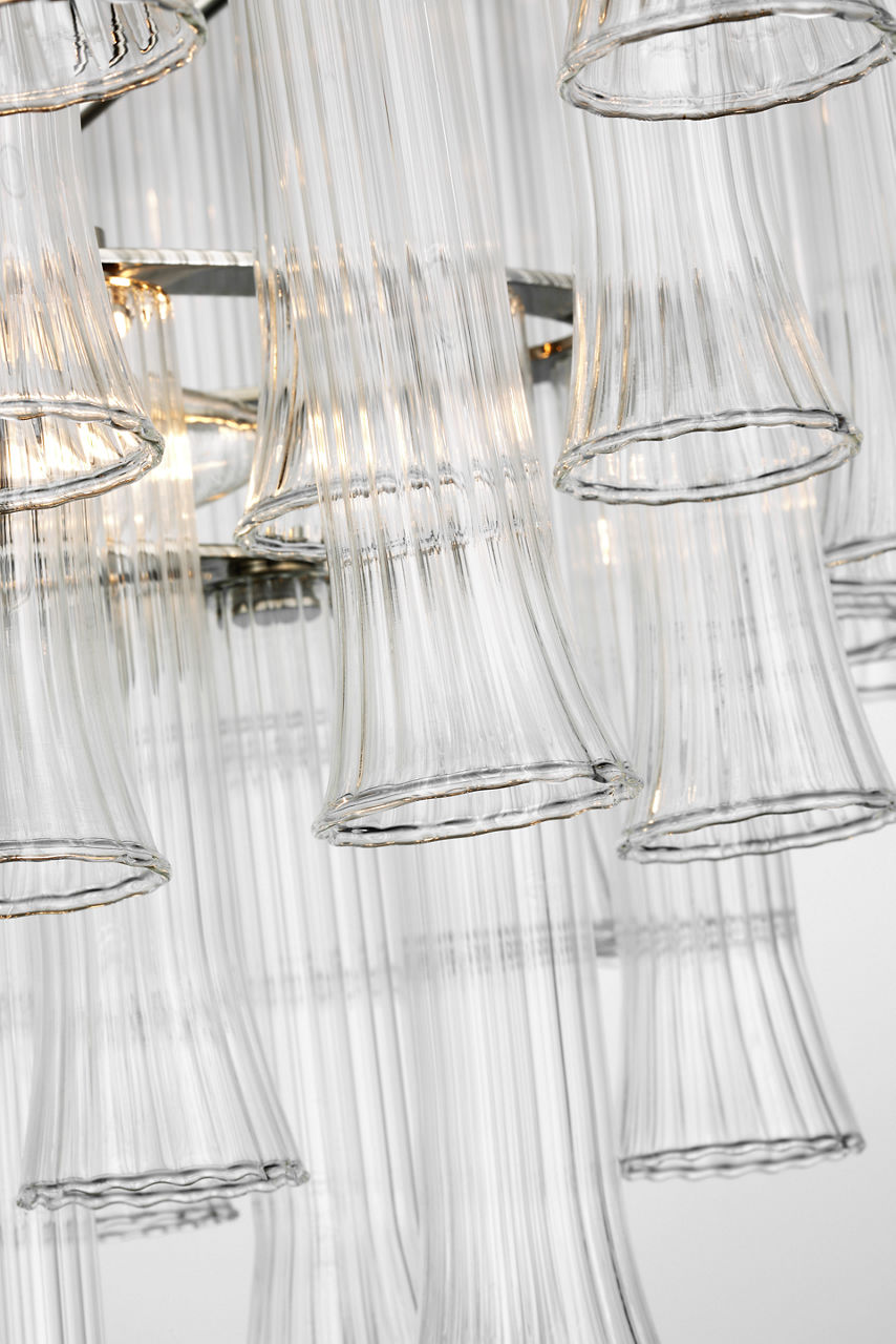 Lorelei X-Large Oval Chandelier | Gild | Clear Glass